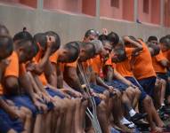 Imagen de presos en la cárcel 5 de Guayas.