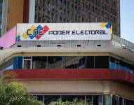 Fotografía de archivo de la sede del Consejo Nacional Electoral (CNE), en Caracas (Venezuela).