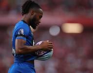 Antoine Semenyo, del Bournemouth, durante el partido de este viernes contra el Liverpool, en el que vivió un incidente racista.