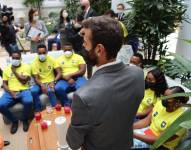 El ministro del Deporte dio un mensaje a los atletas.