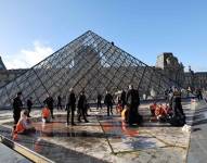 Los activistas climáticos en las protestas en París