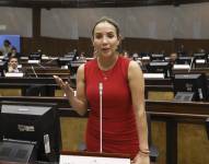 Foto de archivo de Yadira Bayas, asambleísta nacional.