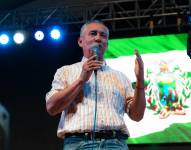 Imagen de Galo Meza Tovar, alcalde de Balzar, en un evento artístico realizado en ese cantón de Guayas en septiebre de 2025.