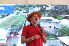 Pabel Muñoz durante eventos en Puembo y Tababela.