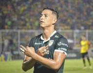 Miguel Parrales, delantero ecuatoriano.