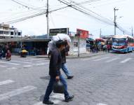Imagen de este viernes 14 de octubre de las calles de Imbabura.