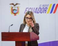 Carolina Jaramillo, vocera de Gobierno, durante un anuncio el 29 de septiembre