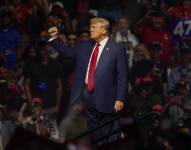 Imagen de archivo del expresidente de EE.UU. Donald J. Trump. EFE/EPA/ALLISON DINNER