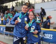 Los ecuatorianos Andrés Torres y María Sol Naranjo ganaron medalla de plata en el pentatlón moderno, modalidad de relevos mixtos.