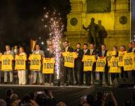 Barcelona SC homenajeó a los expresidentes que salieron campeones con este equipo