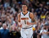 Michael Porter Jr. con la indumentaria de los Denver Nuggets.