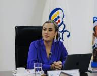 Nicole Bonifaz en el Consejo de Participación Ciudadana.