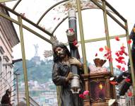 Quito, viernes 29 de marzo del 2024. Procesión de Jesús del Gran Poder, en el Centro Histórico de Quito.
