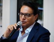 26 de julio del 2023. Fernando Villavicencio en una reunión con el sector empresarial.