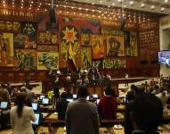 Así luce el Pleno de la Asamblea Nacional del Ecuador.