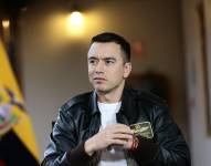 El presidente Daniel Noboa en una entrevista con CNN, el 23 de octubre de 2025.