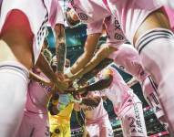 Jugadores del Inter Miami en medio de una arenga