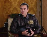 Imagen de Daniel Noboa durante una entrevista con CNN.