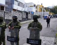 Quito 10 de enero 2024. Exteriores de Canela Radio donde el Presidente Daniel Noboa dio entrevista. API / DANIEL MOLINEROS