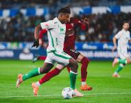 Jeremy Arévalo anotó su cuarto gol consecutivo con el Racing de Santander.