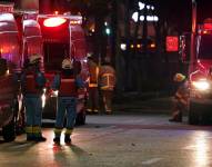 Guayaquil, martes 14 de octubre 2025La explosiÃ³n de una camioneta en la avenida Joaquin Orrantia, provoca daÃ±os materiales.Foto: CÃ©sar MuÃ±oz/API