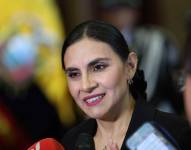 La vicepresidenta, Verónica Abad, fue recibida en la Asamblea Nacional.