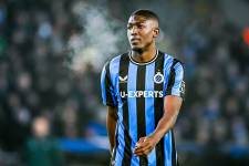 Joel Ordóñez en un partido con el Brujas de Bélgica