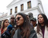 Quito, lunes 24 de noviembre del 2025. Amanda Villavicencio acudió a la Presidencia de la República.