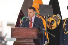 El presidente de la República, Daniel Noboa, estuvo este lunes 15 de abril en Milagro, provincia del Guayas.