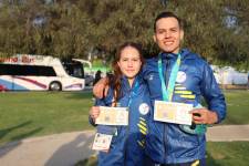 María Sol Naranjo (i) y Andrés Torres (d) volverán a representar a Ecuador en los Juegos Panamericanos.