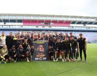Barcelona SC hizo un emotivo homenaje a Mario Pineida.
