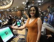 Viviana Veloz, solicitante del juicio político contra Guillemo Lasso.