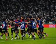 Los jugadores de Independiente del Valle celebran la clasificación a las semifinales de la Copa Sudamericana