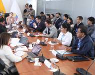 La sesión de la Comisión de Justicia de la Asamblea Nacional.