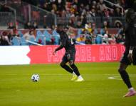 El volante de la selección de Ecuador, Moisés Caicedo, en el partido ante Canadá