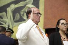 Eduardo Franco Loor durante su posesión como consejero del Cpccs en la Asamblea Nacional el 3 de septiembre de 2024.