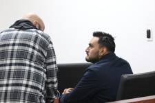 Imagen de archivo de marzo de 2024, durante la audiencia por presunto tráfico de influencias, en Quito.