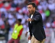 El entrenador de Botafogo, Davide Ancelotti, en el partido contra Liga de Quito por Copa Libertadores