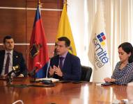 Imagen de la reunión de Daniel Noboa con el Comité Empresarial Ecuatoriano, el 4 de julio del 2023.