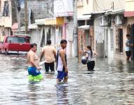 Inundaciones en Guayaquil, el pasado 23 de marzo de 2023.