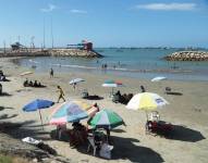 La Libertad, Santa Elena, durante el feriado de Carnaval.