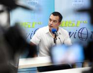 Daniel Noboa en una entrevista.