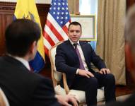 El presidente Daniel Noboa recibió la visita del secretario de Estado de EE. UU., Marco Rubio.