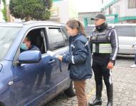 Operativo realizado en Quito, para verificar el buen uso de vehículos estatales.
