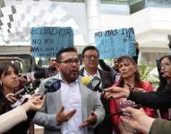 Blasco Luna luego de presentar su demanda en la Corte Constitucional.