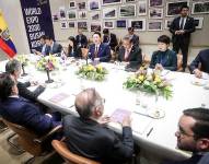 Imagen del 21 de septiembre de 2023. Las comitivas ecuatoriana y coreana se reunieron en Nueva York.