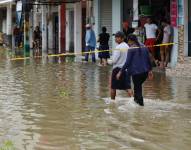 Inundación en Salitre, Guayas, el 23 de abril del 2023.