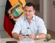 Imagen referencial del presidente Daniel Noboa.