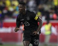 El volante de la selección de Ecuador, Moisés Caicedo, en el amistoso contra Nueva Zelanda
