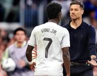 Vinicius Jr al ser sustituido en el minuto 73 del clásico español.